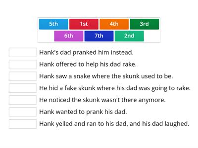 The Prank sequencing events
