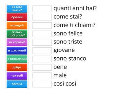 Vocabuli 'come stai?'