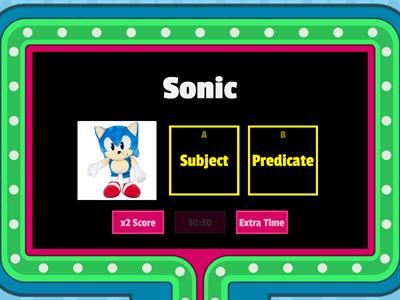 Sonic Wordwall Game Show