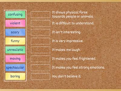 Solutions Pre- Intermediate - Module 3 Adjectives to describe films and TV programmes. 