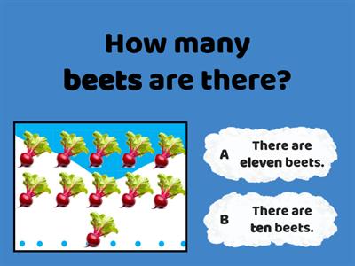 How many ____?fruit/vegetables/ bugs