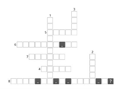 UNIT 1F - MATHS (crossword)