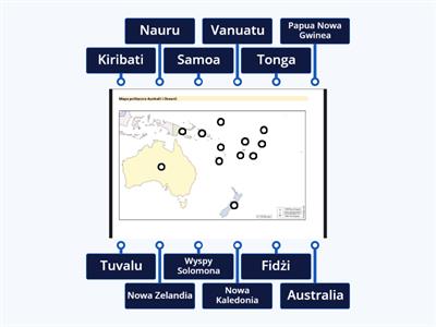 Australia 🇦🇺 i Ocean (polityczna mapa)