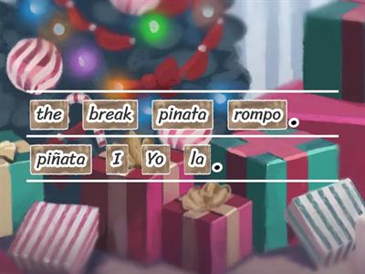 Navidad en Mexico - oraciones - Unjumble