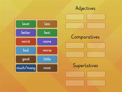 Adjectives, Comparatives, Superlatives (main)