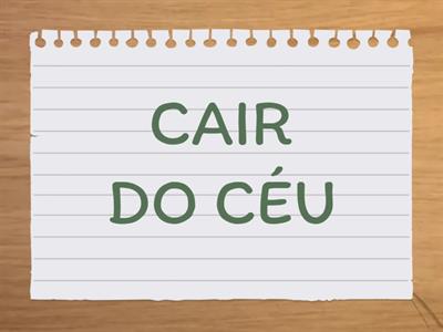 Expressões com o Verbo Cair