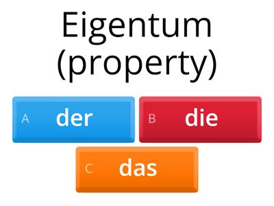 German noun gender - clues in endings