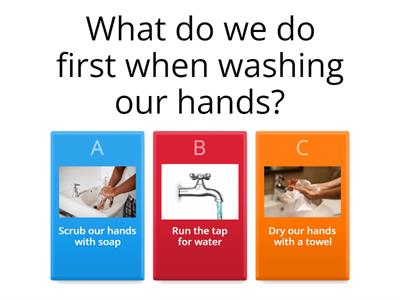 Washing our hands