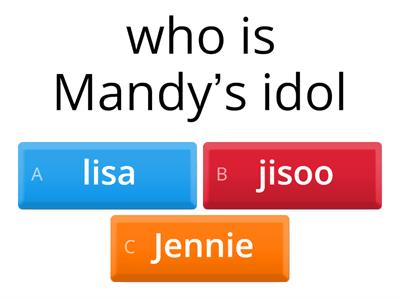  Mandy’s idol