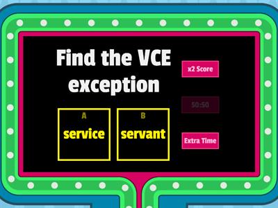 10.1 VCE Exceptions