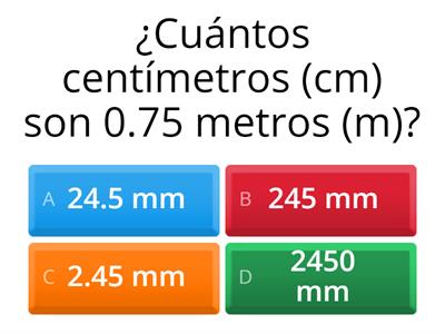 Transformaciones de unidades de longitud 