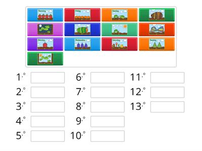 Very hungry caterpillar temporal sequence