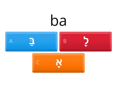 קמץ עברית אנגלית 