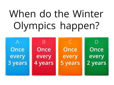 Winter Olympics Quiz