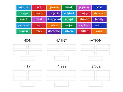  Word formation nouns