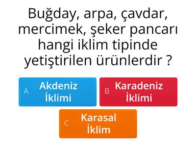 6. Sınıf Sosyal Bilgiler 3. Ünite İnsanlar, Yerler ve Çevreler 