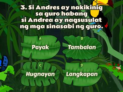 G3 Kayarian ng salita - Aktibidad sa pagtuturo