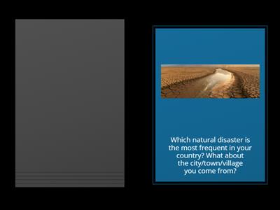 RC Natural disasters (speaking cards) 