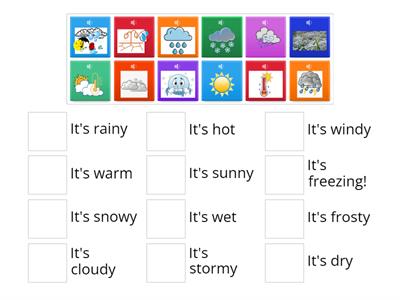 What's the weather like? Weather Adjectives