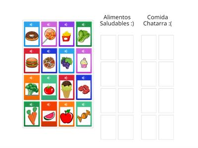 Alimentos Divertidos: Ordénalos y Aprende.