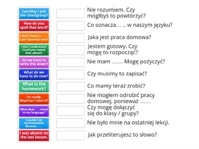 Classroom language 1