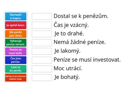 Peníze - přísloví a tvrzení