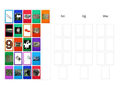 Picture Sort for N, G, W