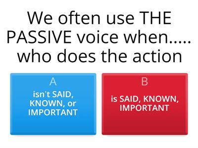 Rules for PASSIVE VOICE 