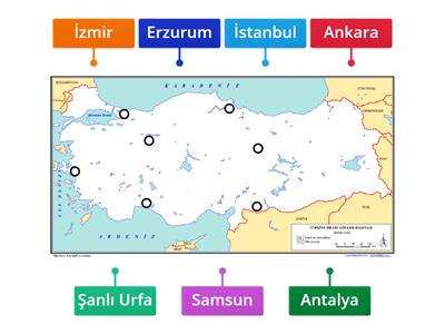 Türkiye'deki Şehirler Nerede?