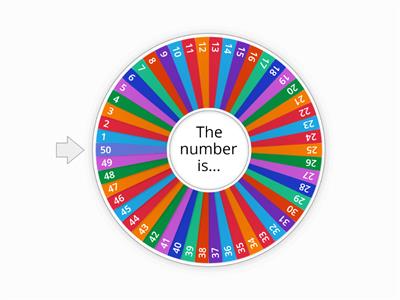 Number Wheel 1-50