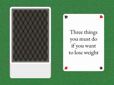 Three things (must/mustn't /have to)