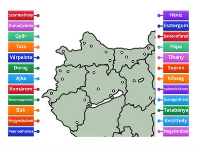 Nyugat-Dunántúl Közép-Dunántúl topográfia