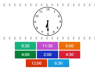 Telling Time to the Half Hour