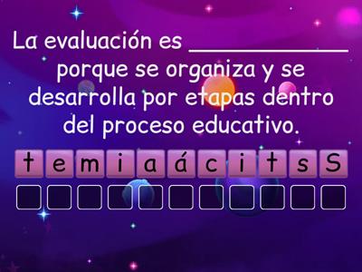 Características de la evaluación educativa