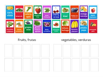 Sp 2 Unit 5.1 Fruits & Vegetables