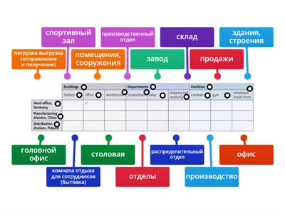 1.3. My company. Ex.3 vocabulary