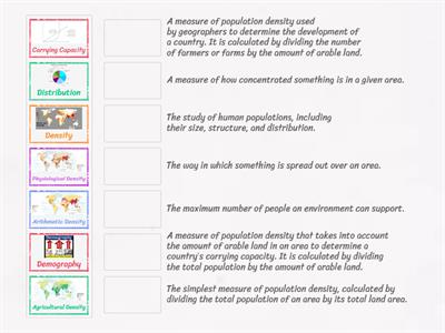 2.1 Population Distribution & 2.2 Consequences of Population Distribution