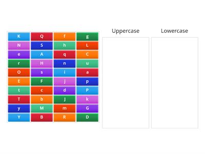 Uppercase, Lowercase Alphabet Sort