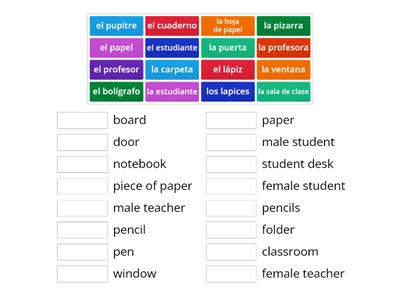 Classroom Objects - Para Empezar