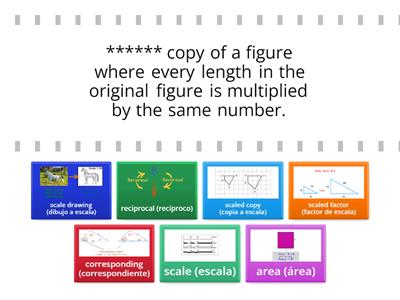 il classroom Grade 7 Unit 1 Scale Drawings Vocabulary