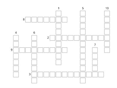 8. BIOLOGY PROJECT - CROSSWORD