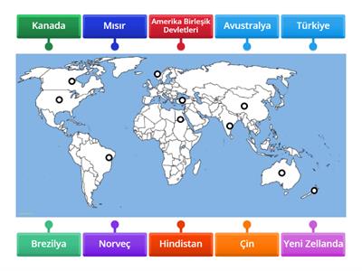 U 1-Part 2-T1- Dünya Haritası ve ülkeler