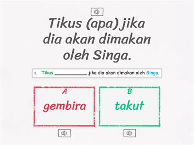 Kuiz Kata Adjektif [Singa Dan Tikus]