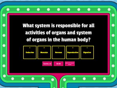 Tests. Nervous System and Sense Organs