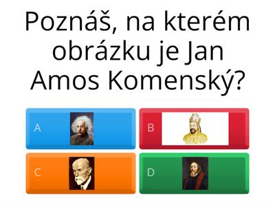 Jan Amos Komenský - kvíz
