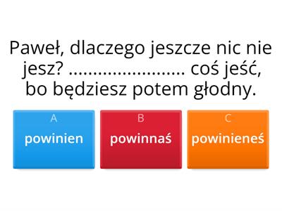 "powinien" test