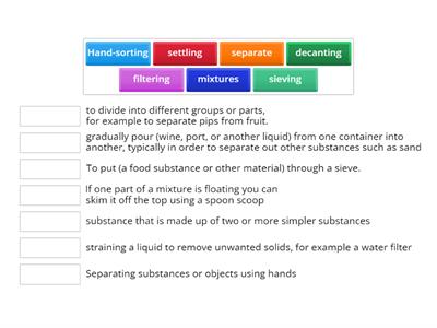 TERMINOLOGY FOR MIXTURES