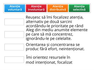 Joc - forme ale atenției