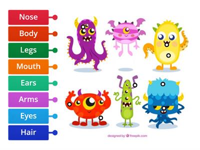 Monsters Body Parts