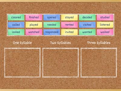 Pronouncing Regular Past Tense - Syllables II